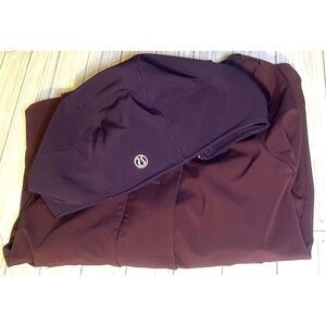 Lululemon Studio Plum Full Zip Jacket Coat Soft Shell Fleece Lined 4/6 SEE DESC.